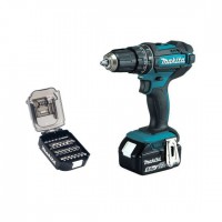 Makita DHP482JX14 18v LXT Cordless Combi Drill With 1 Battery & Bit Set